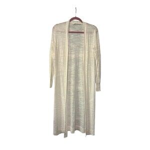 Athleta Long Cardigan Cream/off White Size Small